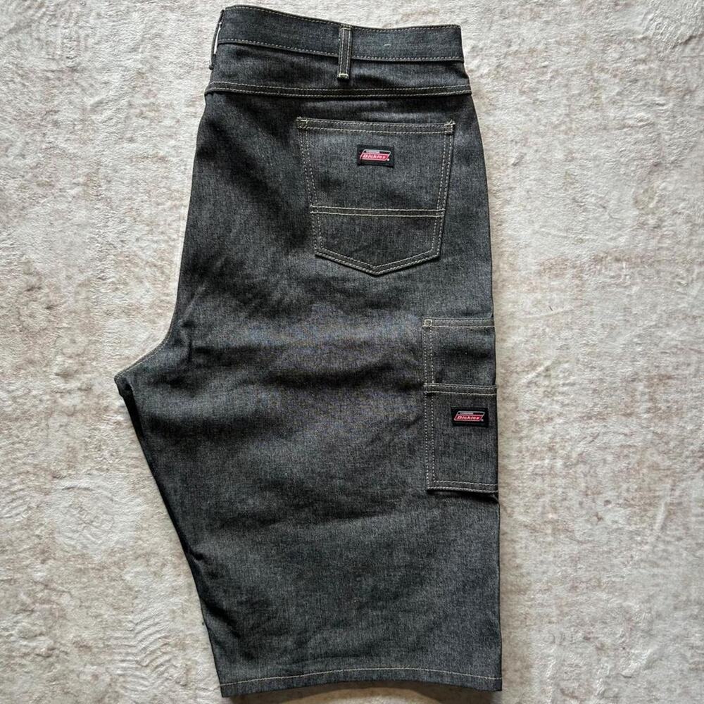 MENS Genuine dickies cotton black denim carpenter shorts